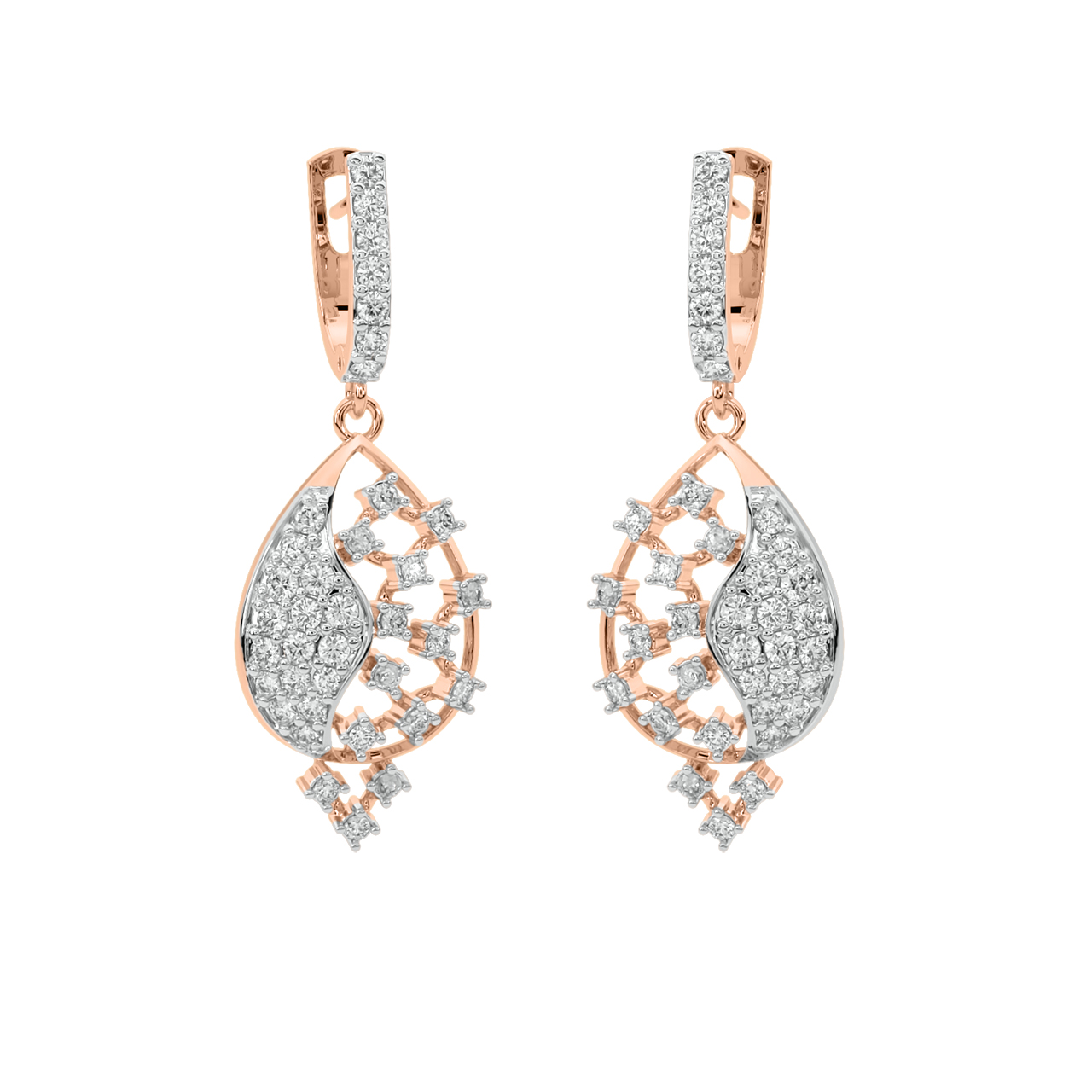 Franz Round Diamond Earrings